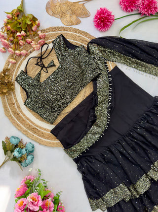 Noir Sparkle Saree