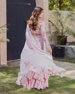 Petal Whirl Saree