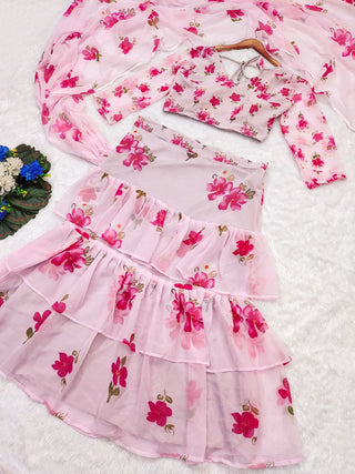 Petal Whirl Saree