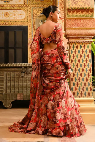 Wildflower Ruffle Saree