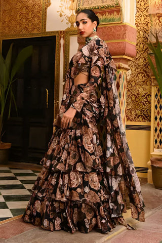 Wildflower Ruffle Saree