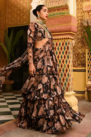 Wildflower Ruffle Saree