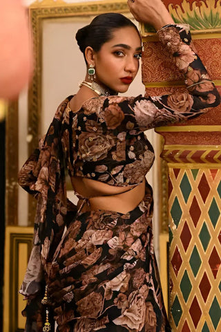 Wildflower Ruffle Saree