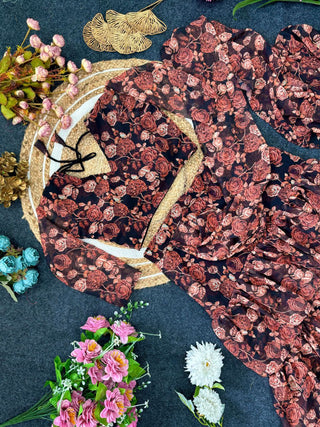Wildflower Ruffle Saree
