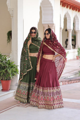 Vichitra Silk Lehenga Choli