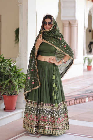 Vichitra Silk Lehenga Choli