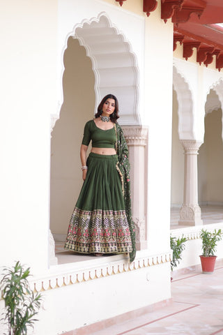 Vichitra Silk Lehenga Choli