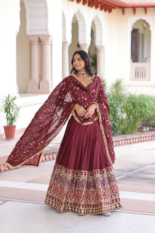 Vichitra Silk Lehenga Choli