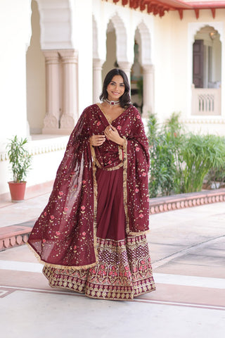 Vichitra Silk Lehenga Choli