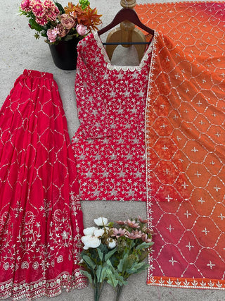 Aafreen Sequin Sharara Set