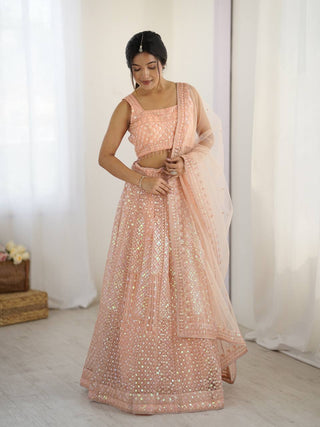 PeachAurora Lehenga