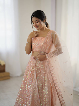 PeachAurora Lehenga