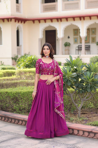 The Regal Purple Lehenga