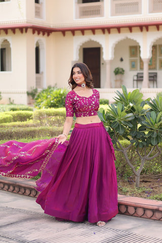 The Regal Purple Lehenga