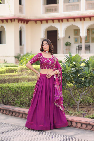 The Regal Purple Lehenga