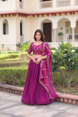 The Regal Purple Lehenga