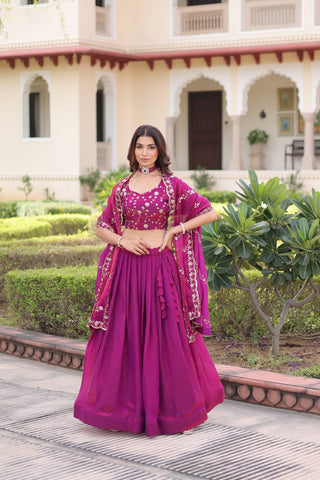 The Regal Purple Lehenga