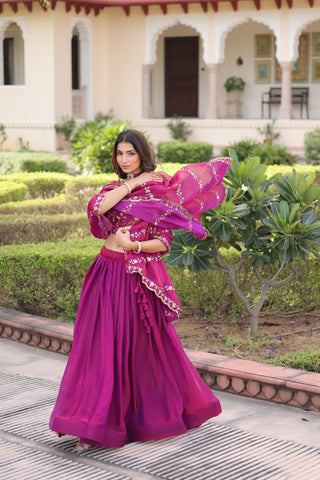 The Regal Purple Lehenga