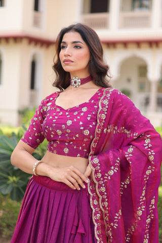 The Regal Purple Lehenga