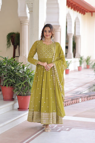 Royal Zari Elegance Gown Set