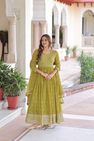 Royal Zari Elegance Gown Set