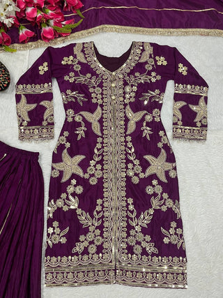 Festive Purple Outfit