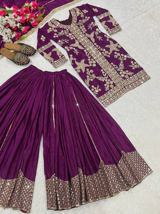 Festive Purple Outfit