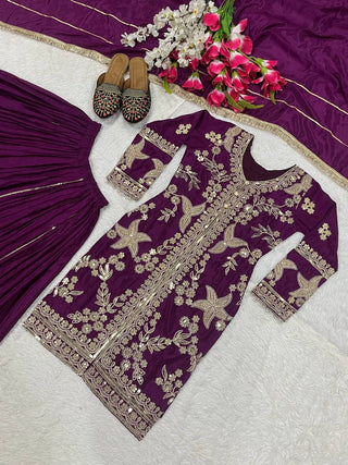 Festive Purple Outfit